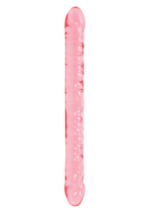Dildo-crystal Jellie 18"""" Dble Dong Pink