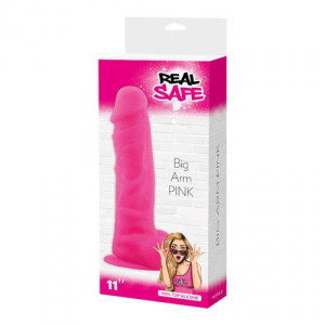 Duży penis dildo z przyssawką i jądrami 28 cm