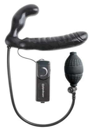 Proteza-ff Infl Vibr Strapless Strapon Blck