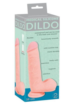 Grube dildo penis realistyczne przyssawka 20cm sex