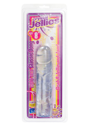 Dildo-CRYSTAL JELLIES CLASSIC Transpa 8 INCH