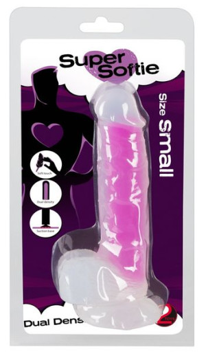 Miękki realistyczny penis dildo z przyssawką 17cm