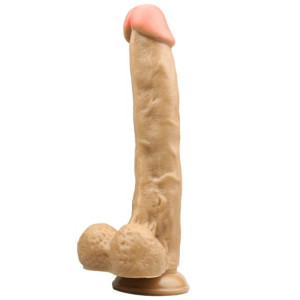 Długie duże dildo z przyssawką realistyczne 21cm