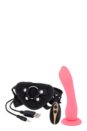 7inch Vibration Dildo Strap-on Pink