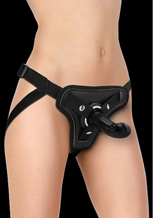 Adjustable 5"" Strap-on Set - Black