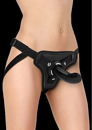 Adjustable 6"" Strap-on Set - Black