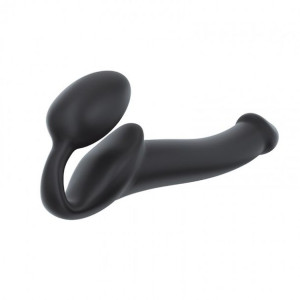 Semi-realistic Bendable Strap-on Black - M