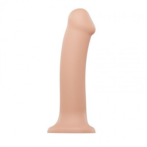 Dildo semi-realistic dual density bendable vanilla - xl