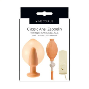 Korek analny plug pompowany dmuchany wibracje 13cm