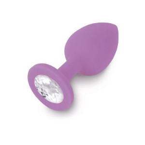Korek analny ozdobny kryształ plug silikon 7cm