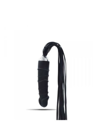 Realistyczny korek analny dildo z pejczem biczem