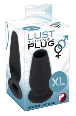 Korek plug analny tunel z otworem silikonowy 13cm