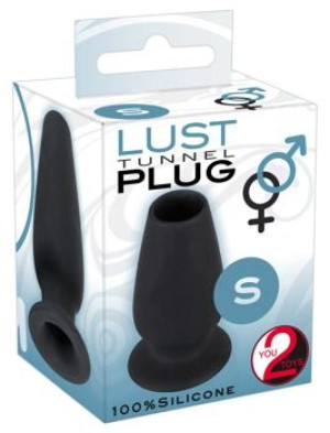 Korek plug analny tunel z otworem silikonowy 7cm