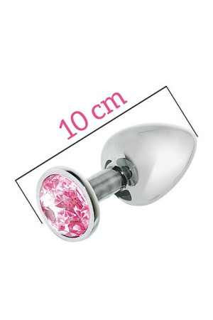 Plug-mai No.74 Metal Plug With Stone L Silver