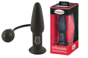 Wibrujący nadmuchiwany korek analny 17cm 7 trybów