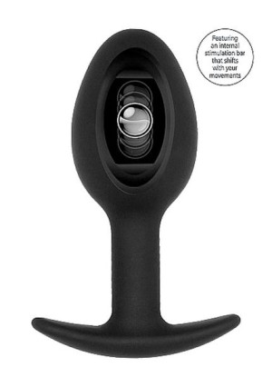 Korek analny obciążony buttplug z kulką 8cm