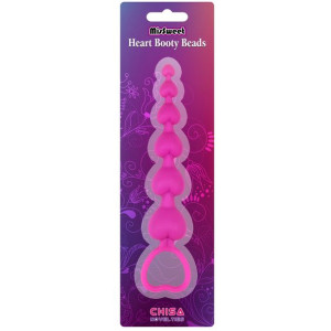 Łańcuszek Analny Heart Booty Beads-Pink