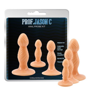Zestaw 3 korek plug analny komplet Anal Probe Kit