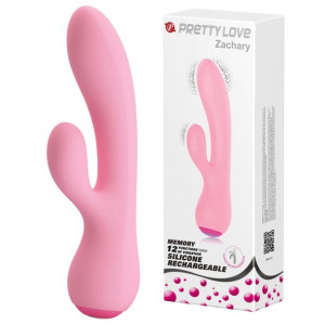 Wibrator królik stymulacja łechtaczki pamięć 17cm 12 trybów USB