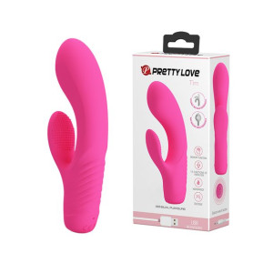 Wibrator królik punkt G łechtaczka pamięć USB 12 trybów 15cm fioletowy