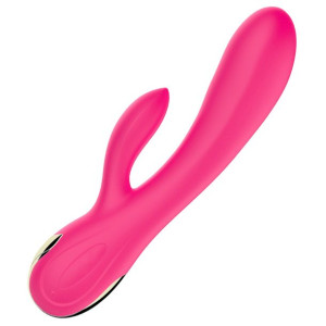 Wibrator królik z masażerem grzejący 20cm USB 7 trybów