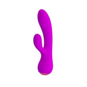 Wibrator z masażerem łechtaczki królik 17cm 12trybów USB