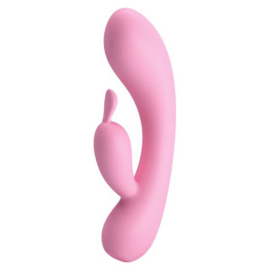 Wibrator z króliczkiem masażerem łechtaczki 16cm USB 12 trybów
