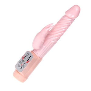 Wibrator króliczek ogrzewany rotacja 21cm 12trybów