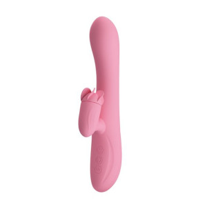 Wibrator królik z obrotowym masażerem łechtaczki 7trybów 20cm