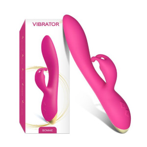 Wibrator króliczek masażer łechtaczki 22 cm 9 trybów różowy