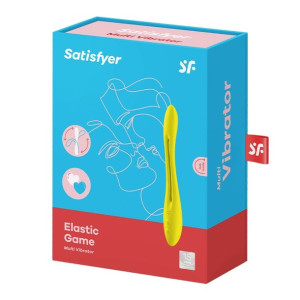 Wibrator dla par podwójny Satisfyer Elastic Game żółty