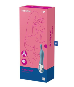 Wibrator do punktu A Satisfyer A-Mazing 1 12 trybów 21cm niebieski