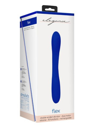 Podwójny Wibrator - Flex - Blue
