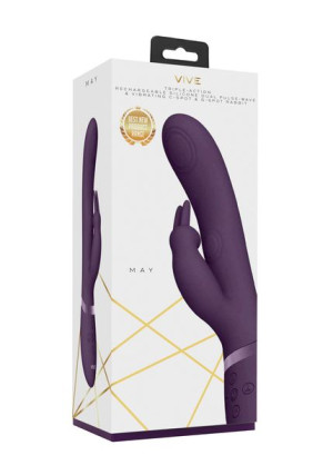 May - Pulse-Wave & C-spot & G-Spot Rabbit - Purple