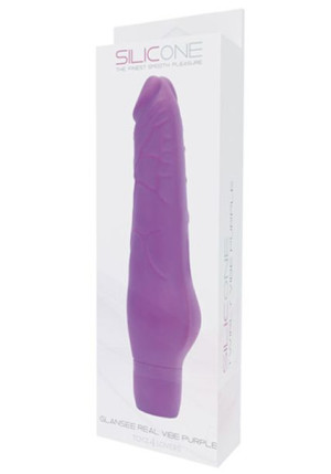 Wibrator realistyczny penis członek 10 trybów 19cm fioletowy