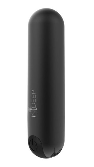 Wibrator-Rechargeable vibrating Bullet Indeep Black