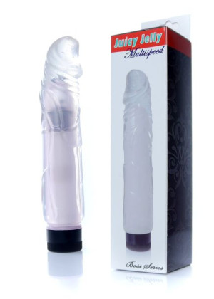 Wibrator realistyczny jak penis naturalny 22cm przezroczysty