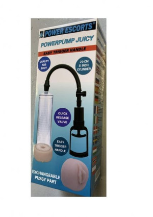 Powerpump juicy clear penis pump with extra big pussy part