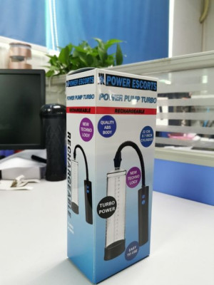 Power pump turbo clear with black  rechargeable pump