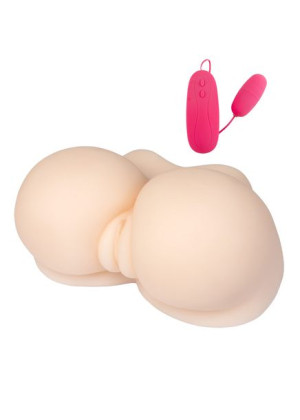 Masturbator realistyczny 2 otwory wibracje 3kg XL