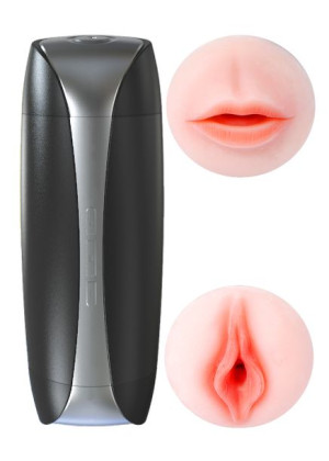 Masturbator oralny i waginalny 36 trybów cyberskóra USB
