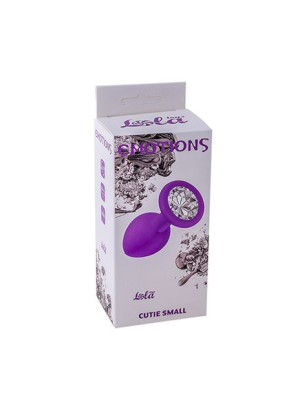 Ozdobny korek analny sex plug z kryształkiem 7 cm fiolet