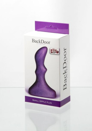 Mały plug korek analny unisex masażer prostaty 10cm fioletowy