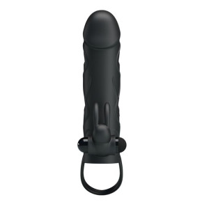 Nakładka na penisa przedłużająca z masażerem 14cm
