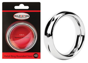 Stalowy metalowy pierścień sex ring na penisa 48mm