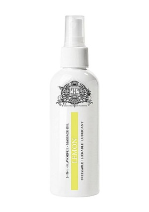 Poślizgowy jadalny żel do masażu 80ml cytryna