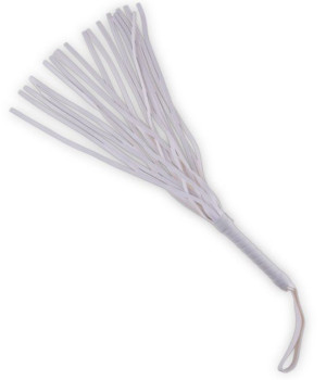 Bicz pejcz biały bat do chłosty bondage bdsm 41cm