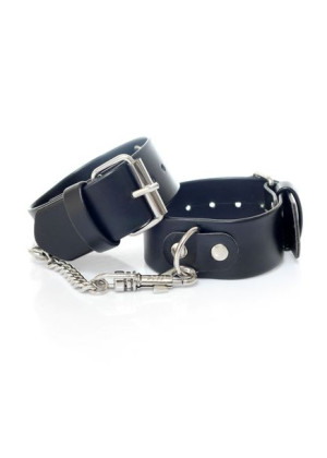 Kajdanki ze skóry krępowanie wiązanie bondage BDSM
