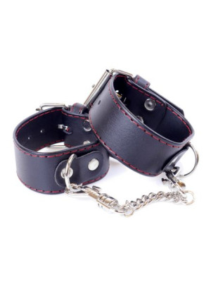 Kajdanki skórzane krępowanie wiązanie BDSM bondage