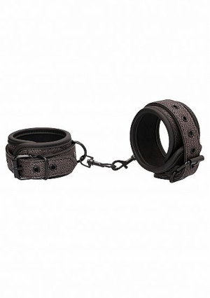 Skórzane kajdanki - Elegant Wrist - Titanium Grey